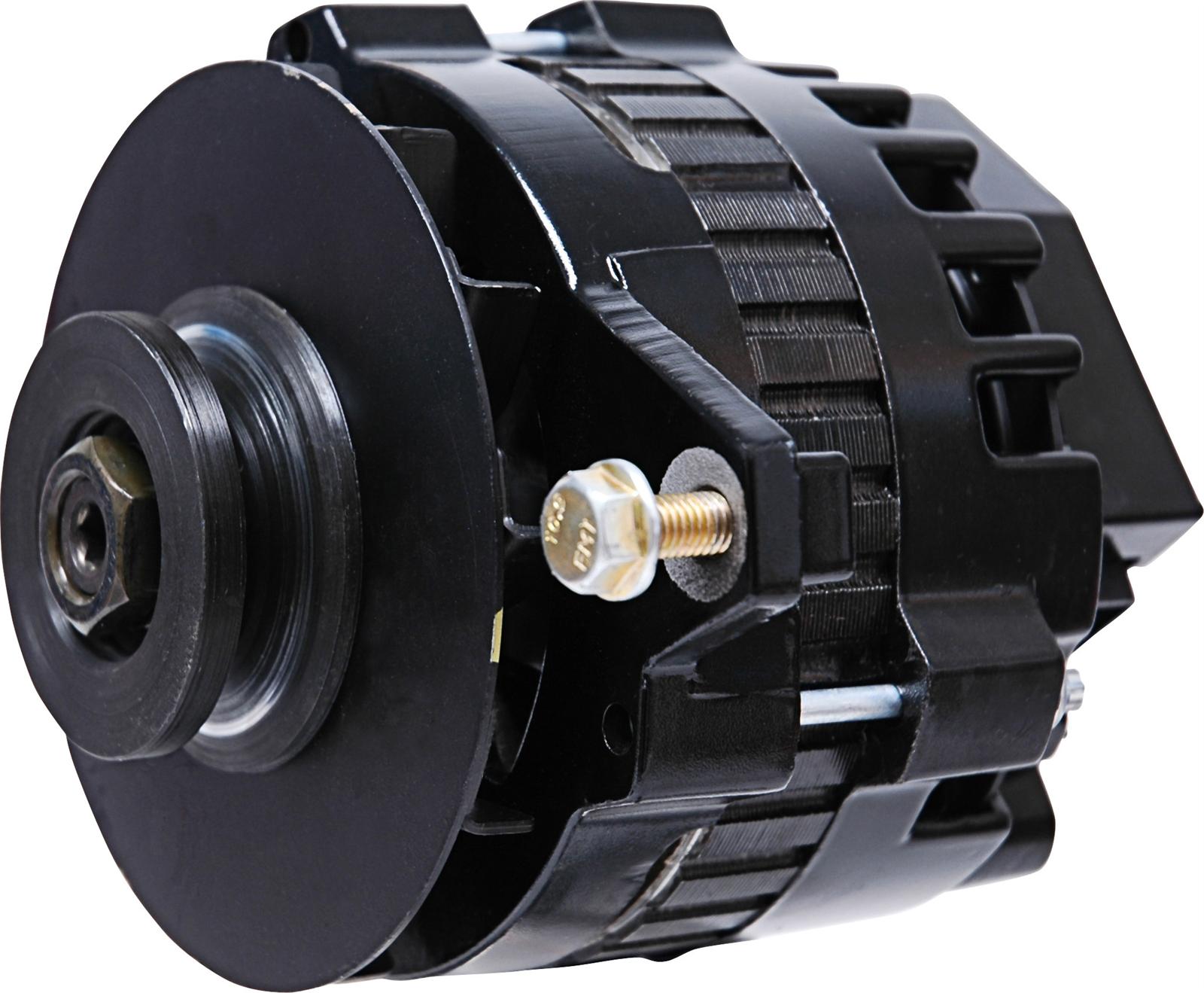 MSD Dynaforce Alternators 5361 Alternator, CS130, 160 Amp, Black Powdercoated, Center Offset, Each thumbnail 4