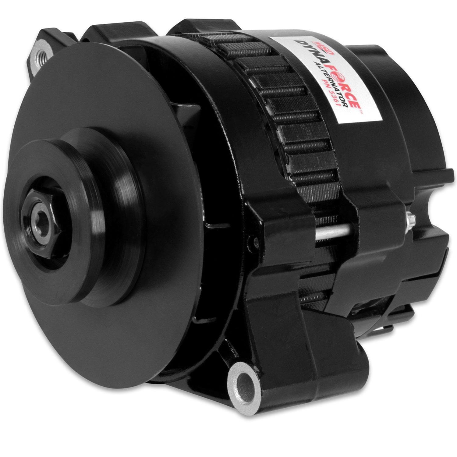 MSD Dynaforce Alternators 5361 Alternator, CS130, 160 Amp, Black Powdercoated, Center Offset, Each thumbnail 5