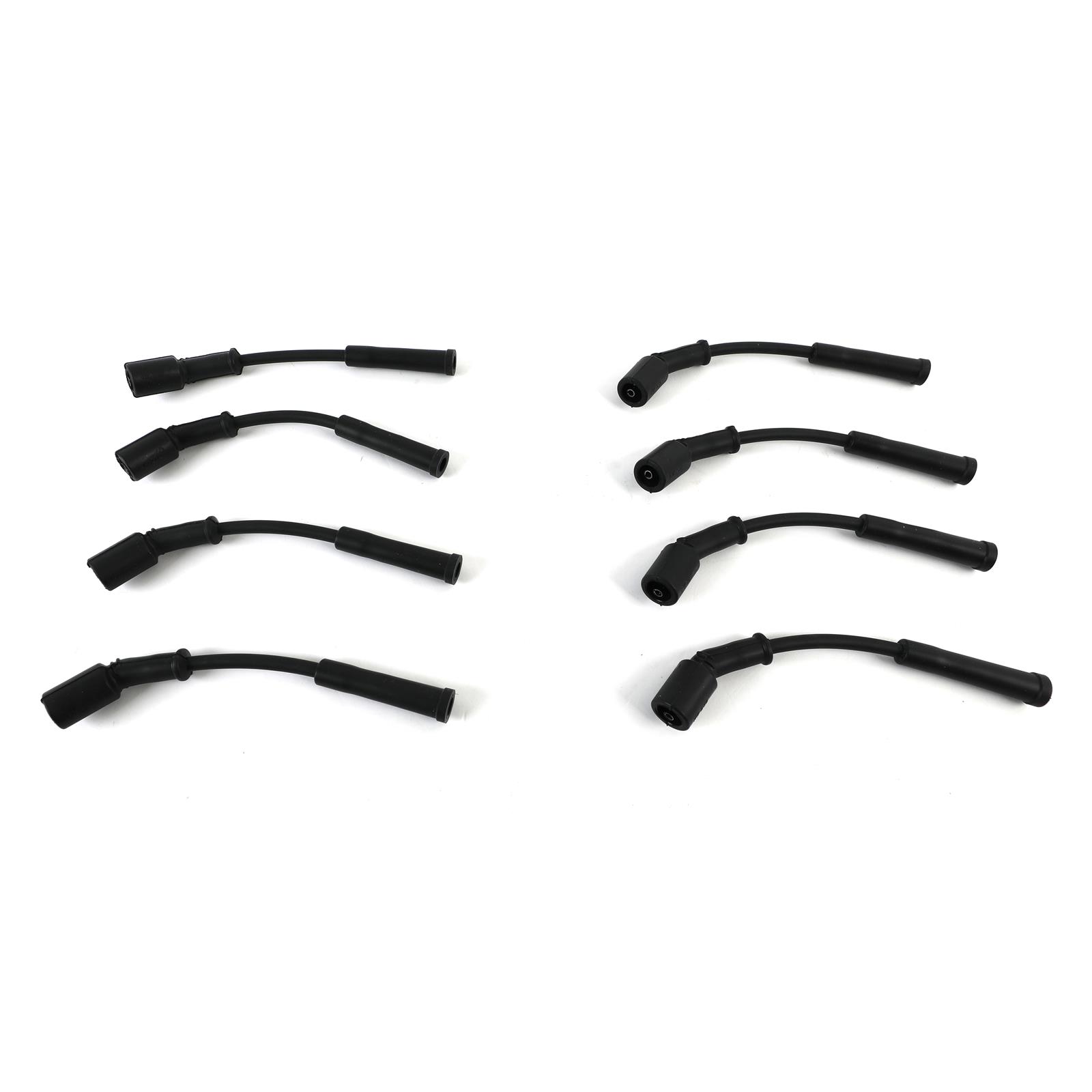 MSD Street Fire Spark Plug Wire Sets 5572 Sets, Fire, Assembled, Coil Pack Terminal Ends, Spiral Core, Black, 8.00mm Diameter, Chevrolet, 5.7L LS, Set