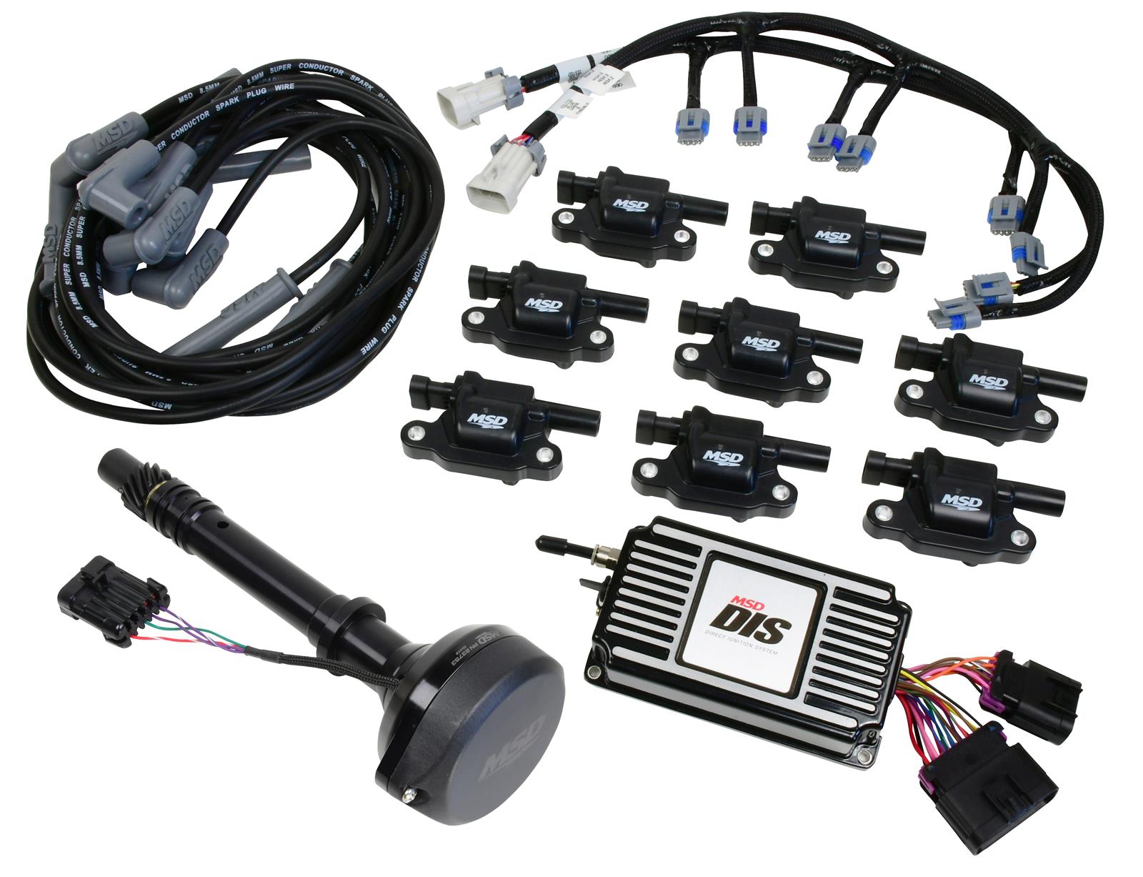 MSD Direct Ignition Systems 601513 System, DIS, Black, Cam Sync, Coils, Box, Chevy Small/Big Block, Kit thumbnail 2