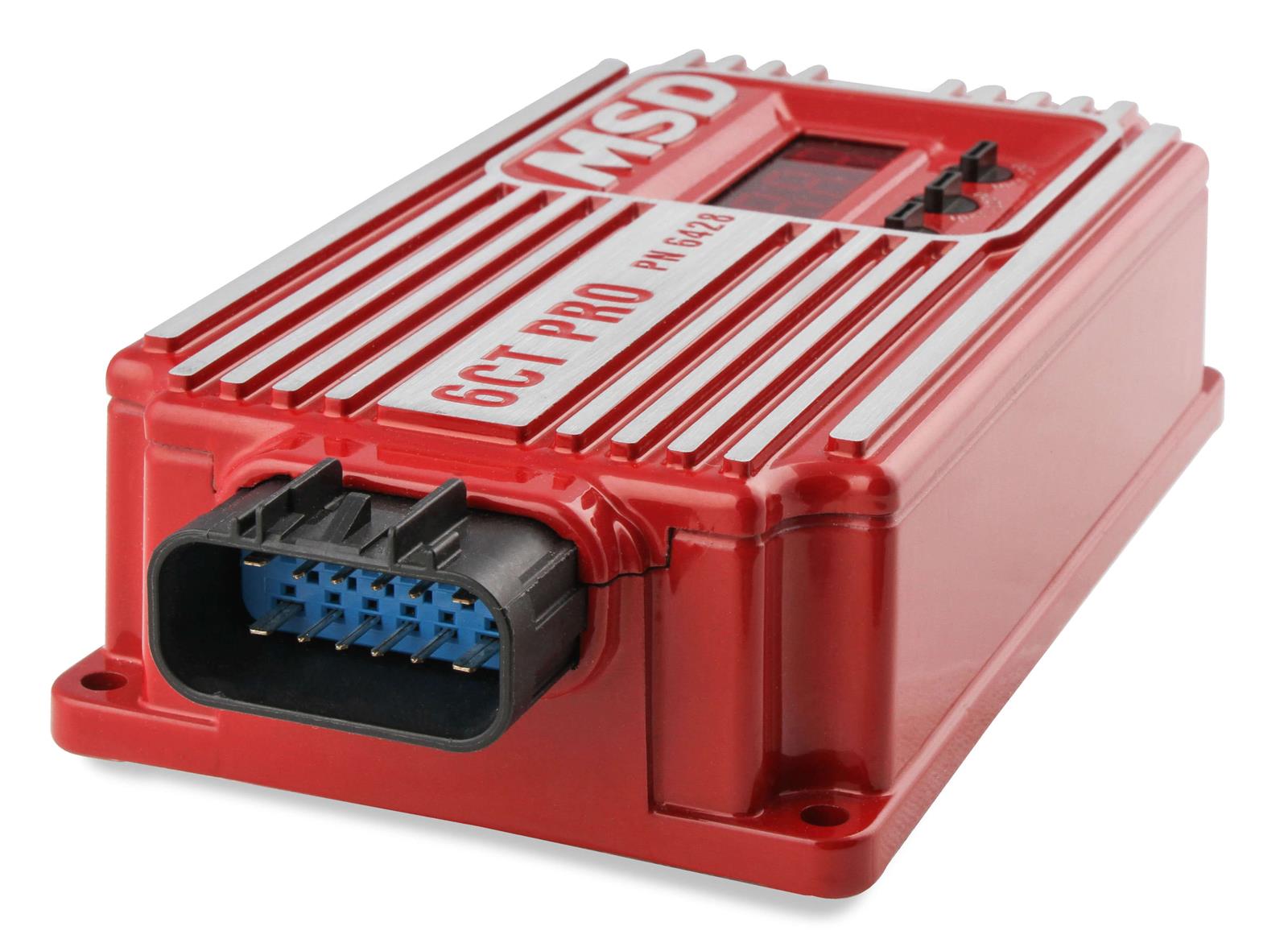 MSD Digital 6CT Ignition Controllers 6428 Box, 6CT, Circle Track, Capacitive Discharge, Adjustable Rev Limiter, Start Retard, Red, Universal, Electronic, Each thumbnail 2
