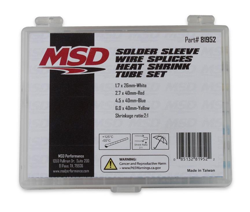 MSD Ignition 81952 MSD Solder Sleeve Wire Splice Kits Summit Racing