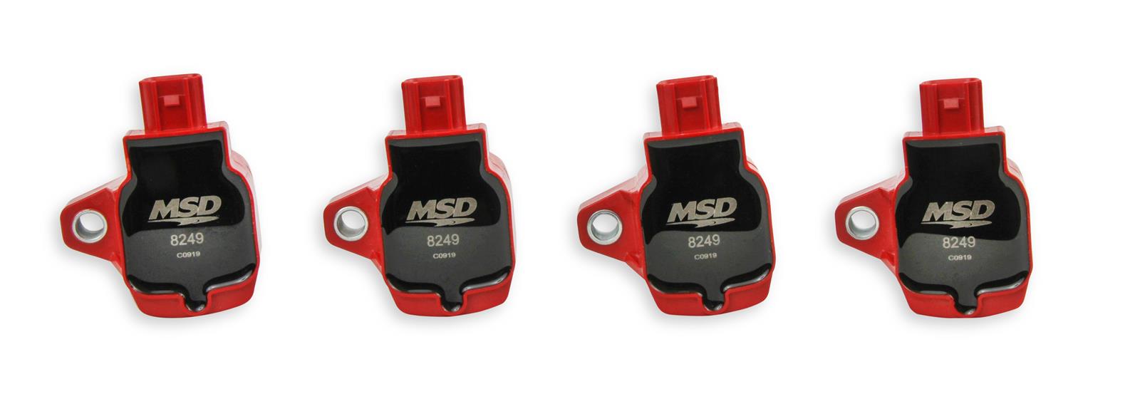 MSD Blaster OEM Replacement Coils 82494 Ignition Coil, Blaster, Coil Pack Style, Red, for use on Honda®, L4, Set of 4 thumbnail 9