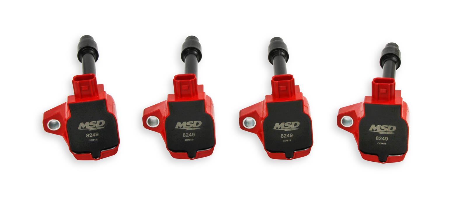 MSD Blaster OEM Replacement Coils 82494 Ignition Coil, Blaster, Coil Pack Style, Red, for use on Honda®, L4, Set of 4 thumbnail 8