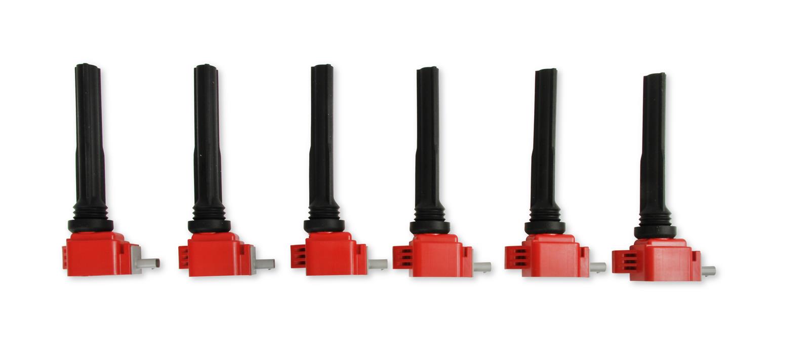 MSD Blaster OEM Replacement Coils 82706 Ignition Coil, OEM, Coil Pack, Epoxy, Female/Socket, Red, Rectangular, Ford, Set of 6 thumbnail 3