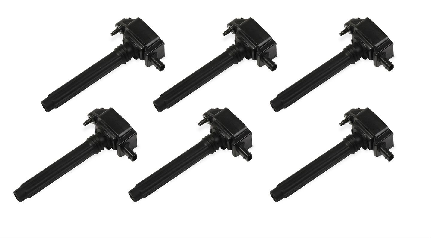 MSD Blaster OEM Replacement Coils 827363 Ignition Coils, Blaster, Coil Pack, Epoxy, Black, Dodge, Chrysler, Jeep, Set of 6
