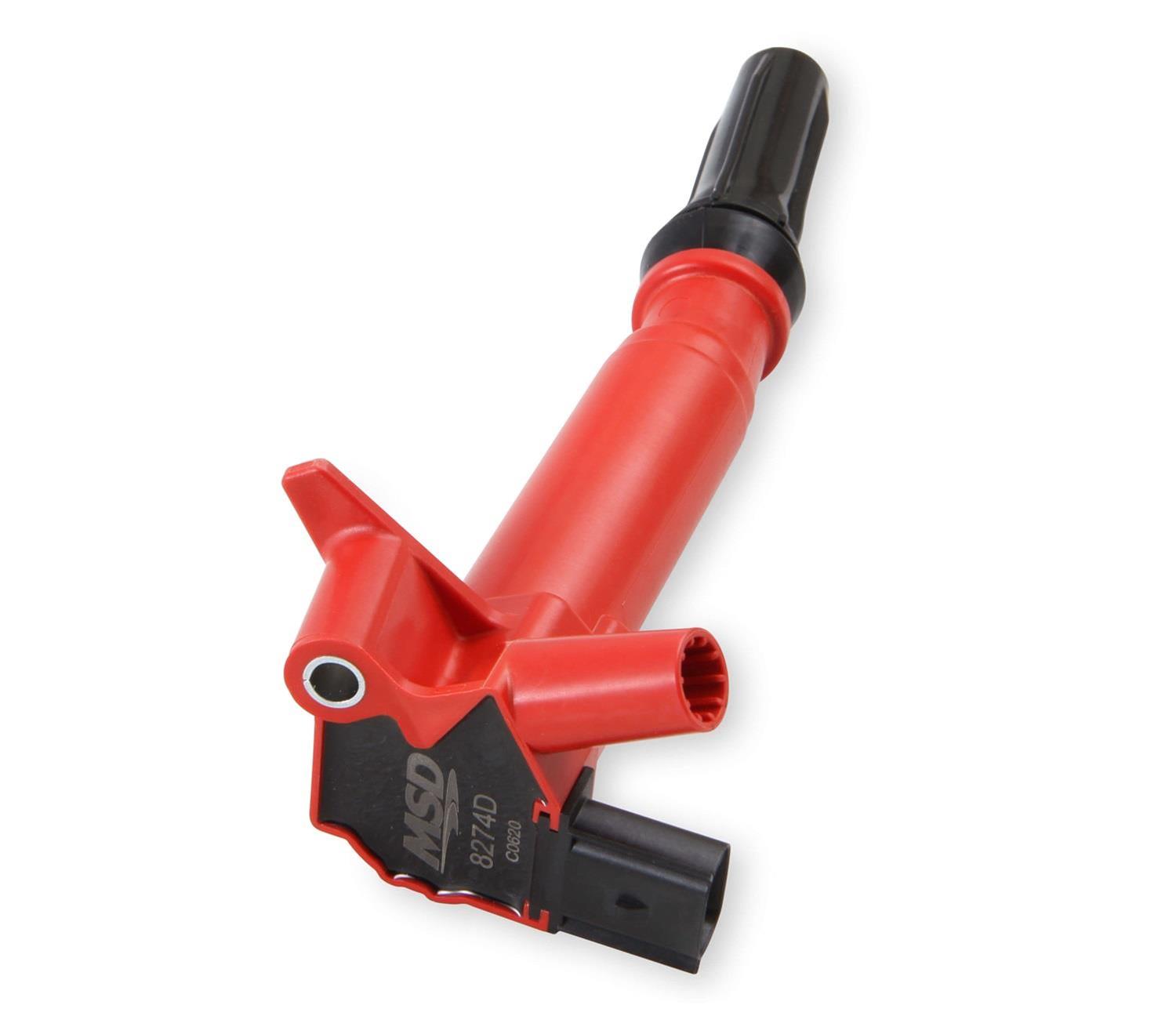 MSD Blaster OEM Replacement Coils 8274D Ignition Coils, Replacement, Driver Side, Red, Ford, 6.2L, Each thumbnail 2