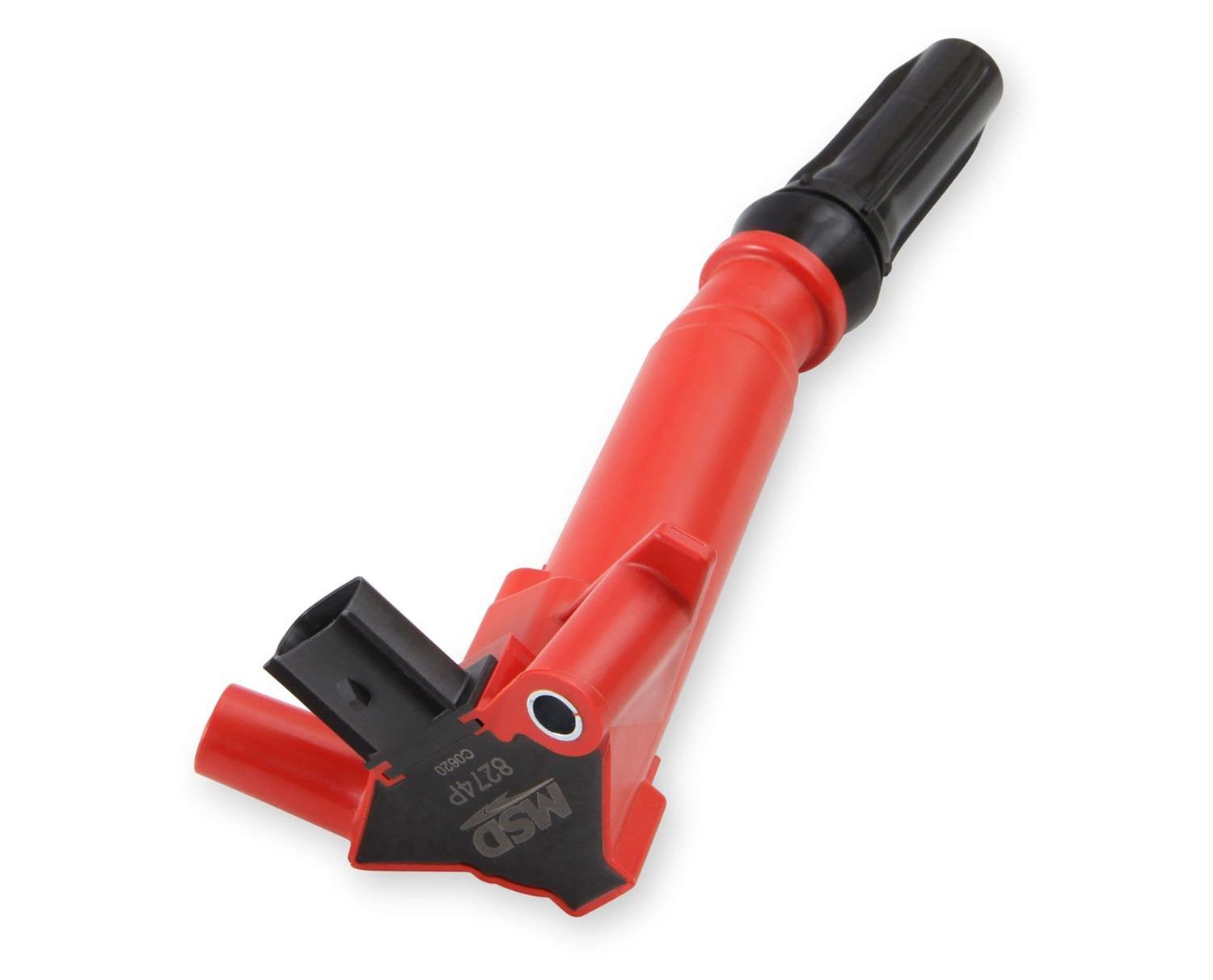 MSD Blaster OEM Replacement Coils 8274P Ignition Coils, Replacement, Passenger Side, Red, Ford, 6.2L, Each thumbnail 3