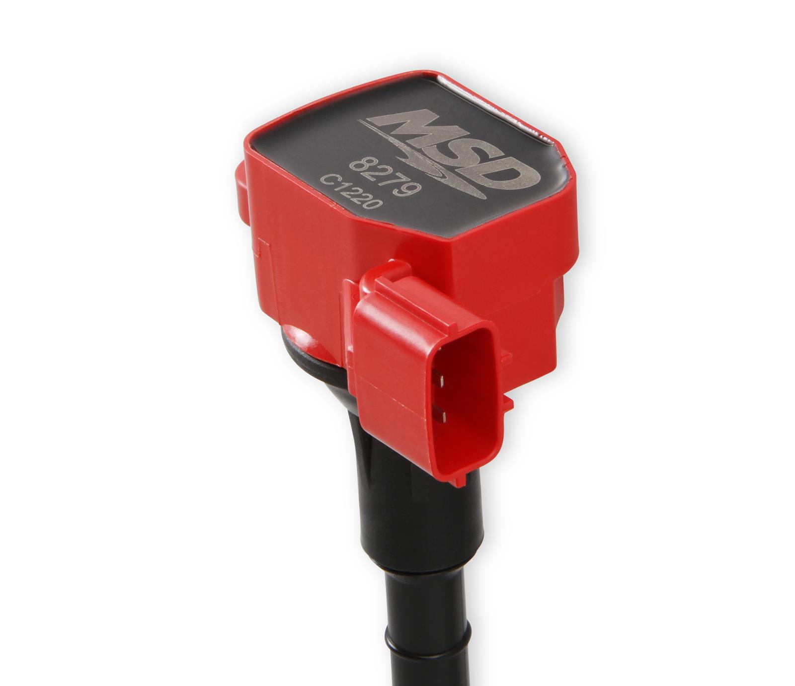 MSD Blaster OEM Replacement Coils 82796 Ignition Coils, Blaster, Coil Pack, Epoxy, Red, Infiniti, Nissan, Set of 6 thumbnail 2