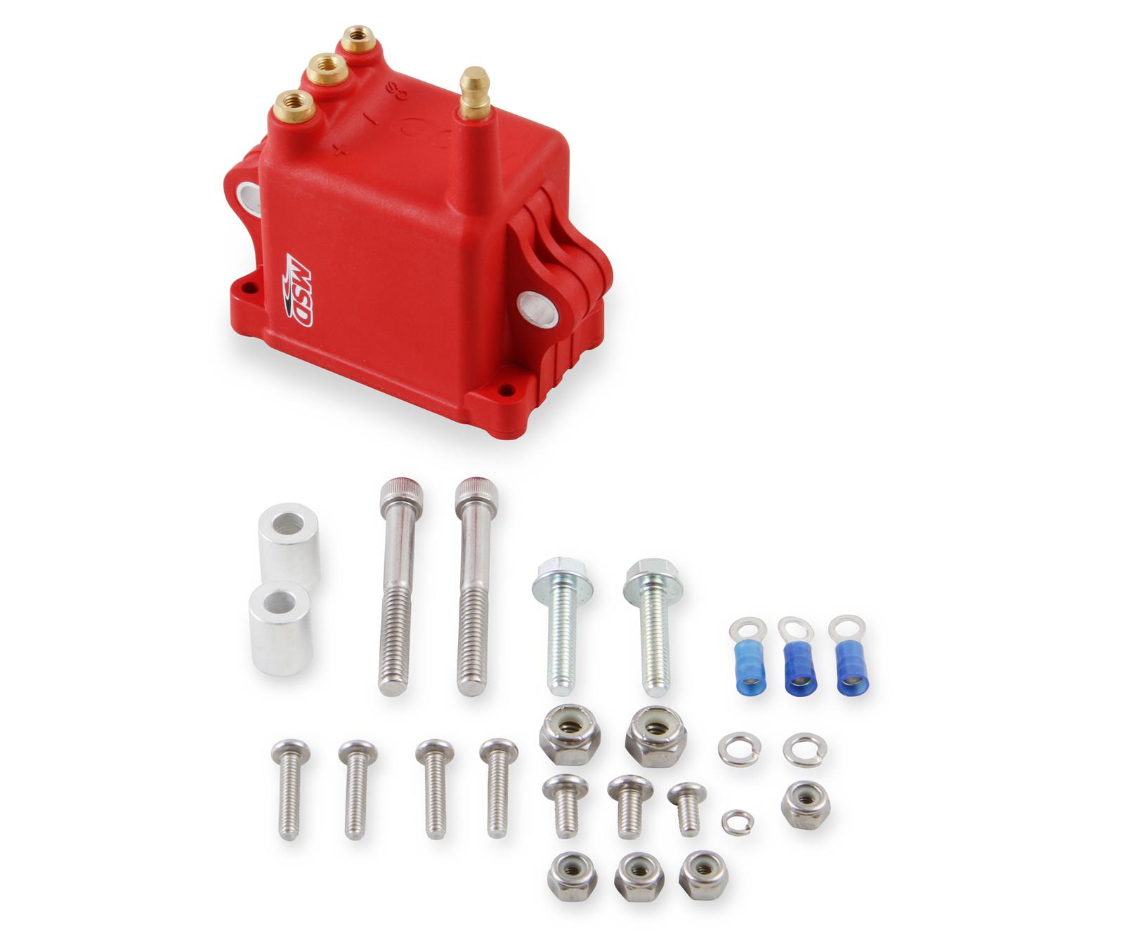 MSD Pro 600 CDI Ignition High-Output Coils 8280 Coils, 600, High Output, Coil Pack, Red, Universal, Each thumbnail 4