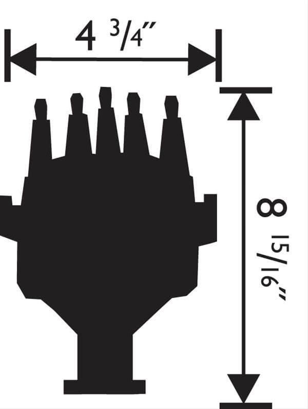 MSD Pro-Billet Ready-to-Run Marine Distributors 83506 Distributor, Marine, Ready-to-Run, Magnetic, Mechanical, Ford, 351C, 351M, 400, 429, 460, Each thumbnail 2