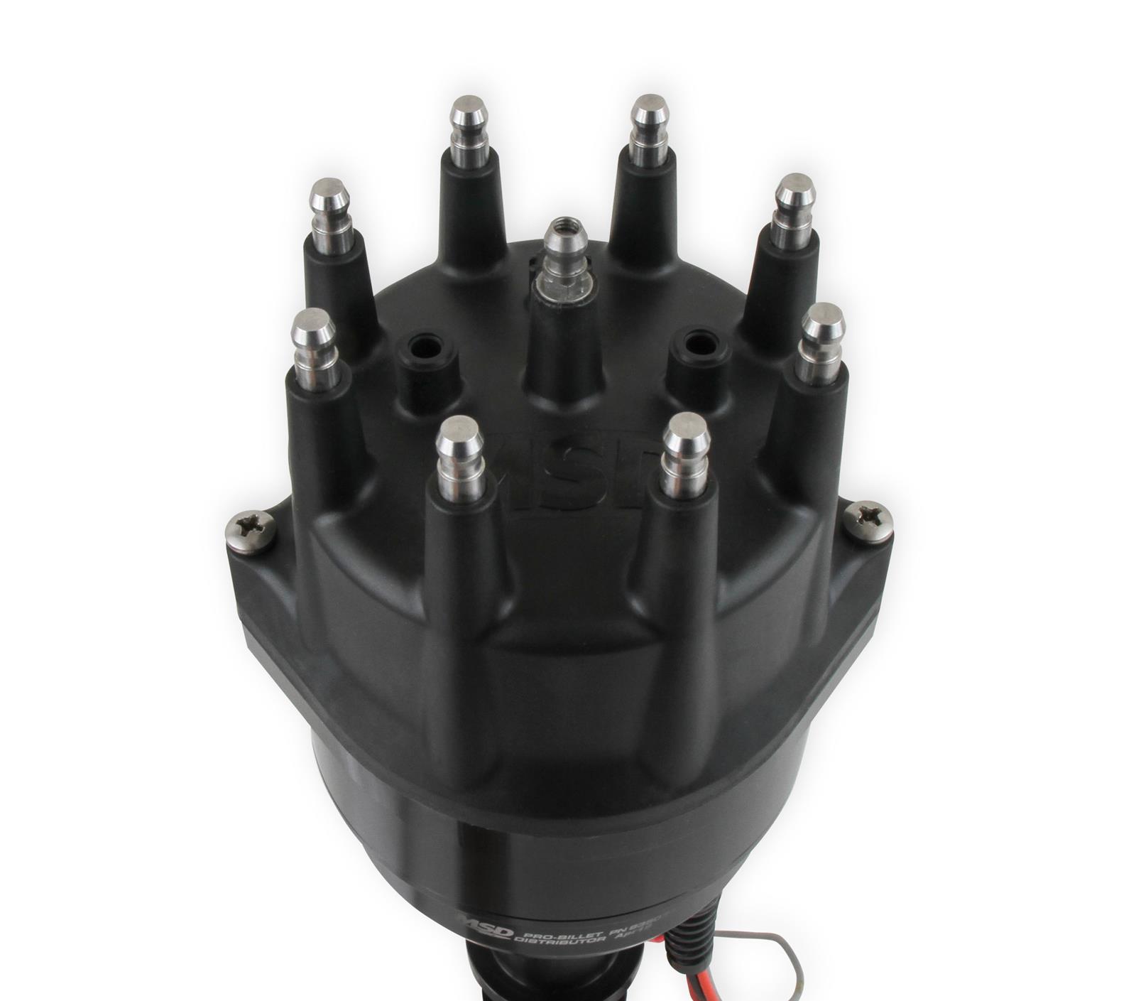 MSD Pro-Billet Ready-to-Run Marine Distributors 835071 Distributors, Ready-To-Run Marine, Magnetic Trigger, Mechanical Advance, Black Small Diameter Cap, Ford, 351C, 351M, 400, 429, 460, Each thumbnail 2
