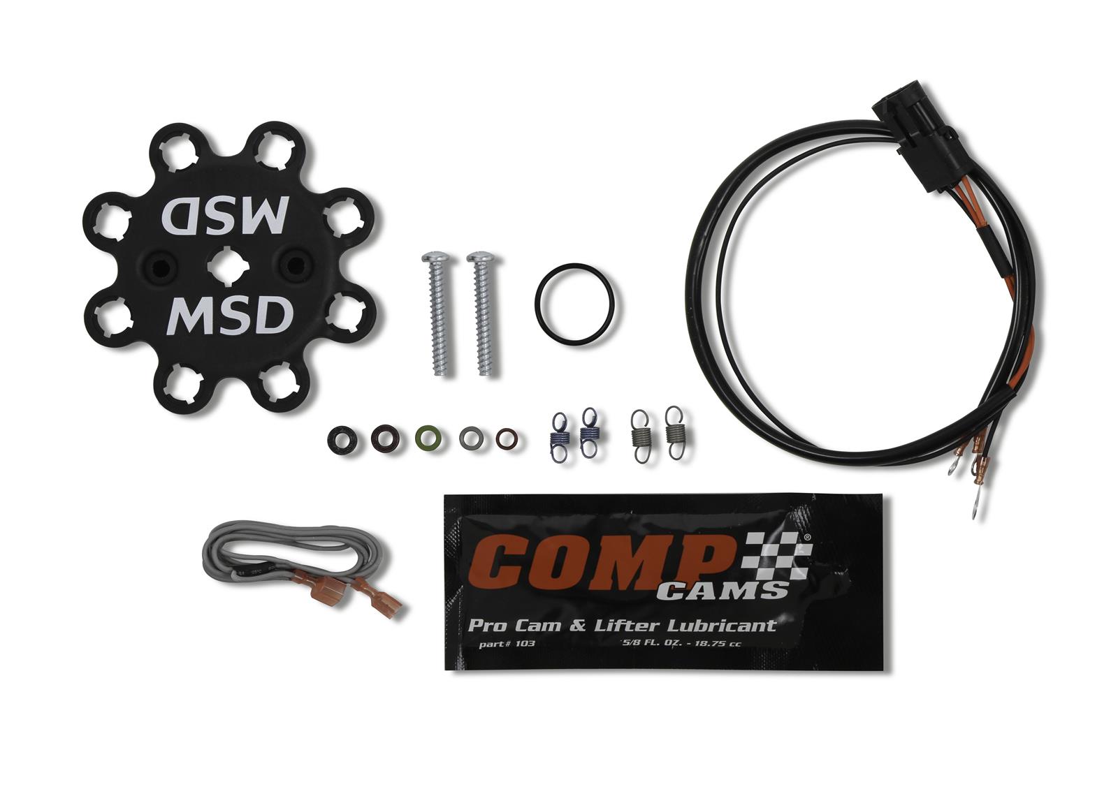 MSD Pro-Billet Ready-to-Run Marine Distributors 83507 Distributors, Ready-To-Run Marine, Magnetic Trigger, Mechanical Advance, Black Cap, Ford, 351 Boss, 351C, 351M, 400, 429, 460, Each thumbnail 5