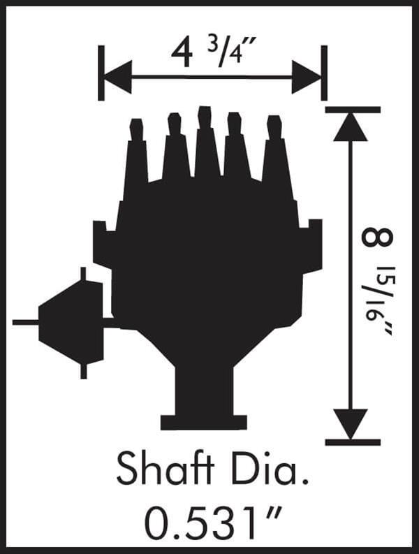 MSD Pro-Billet Ready-to-Run Distributors 8350 Distributor, Ready-to-Run, Magnetic Pickup, Vacuum Advance, Ford, Big Block, Cleveland, Modified, Each thumbnail 2
