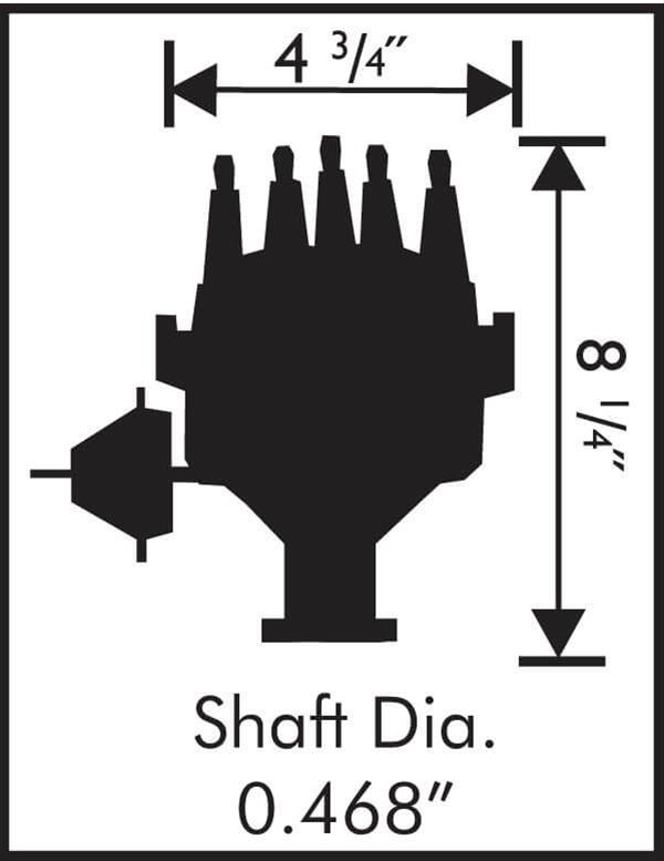 MSD Pro-Billet Ready-to-Run Distributors 8352 Distributor, Ready-to-Run, Magnetic Pickup, Vacuum Advance, Ford, 289-302, Each thumbnail 2