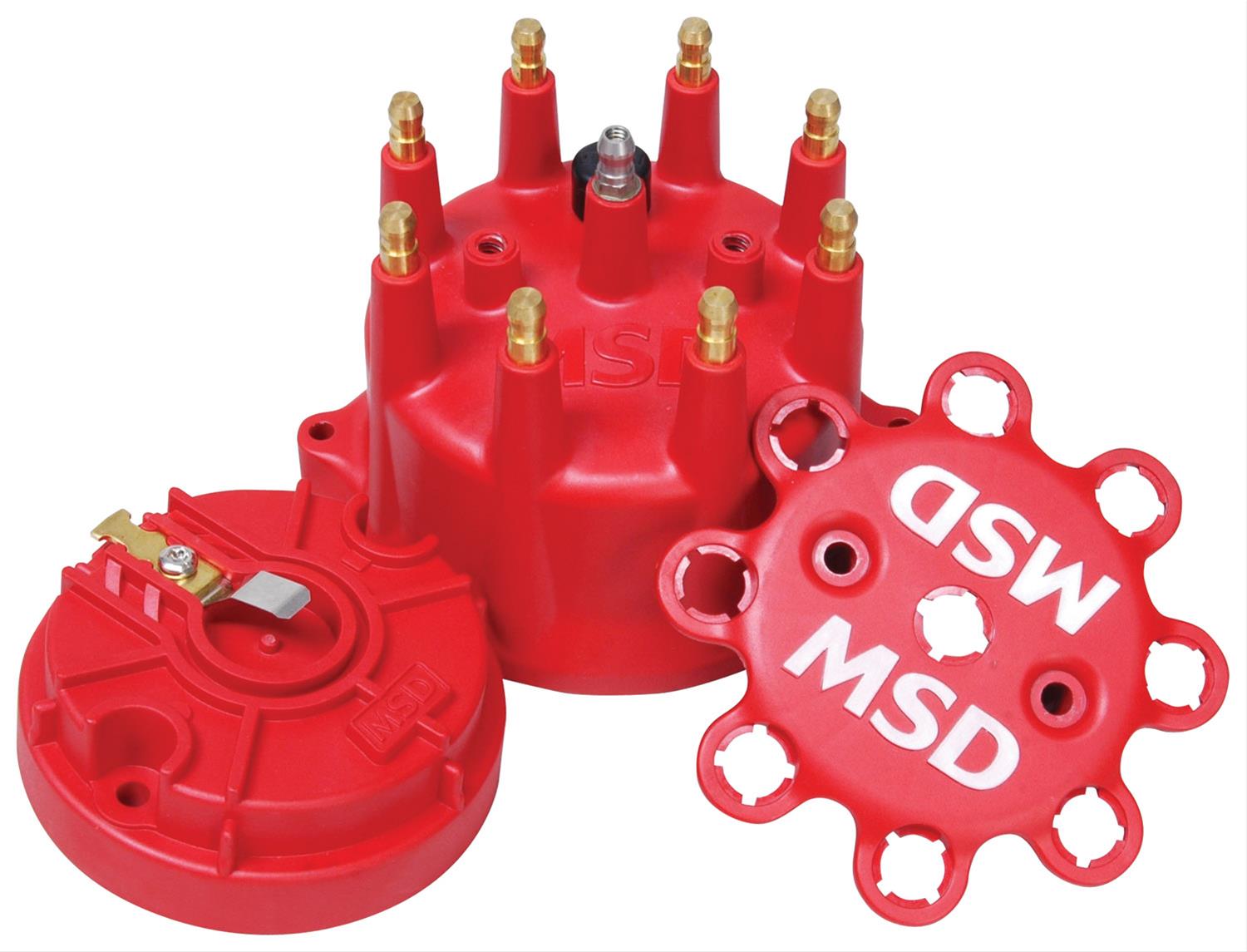 MSD Ignition 5500 Street Fire Cap/Rotor Kit for GM V8 Points Style Engine 