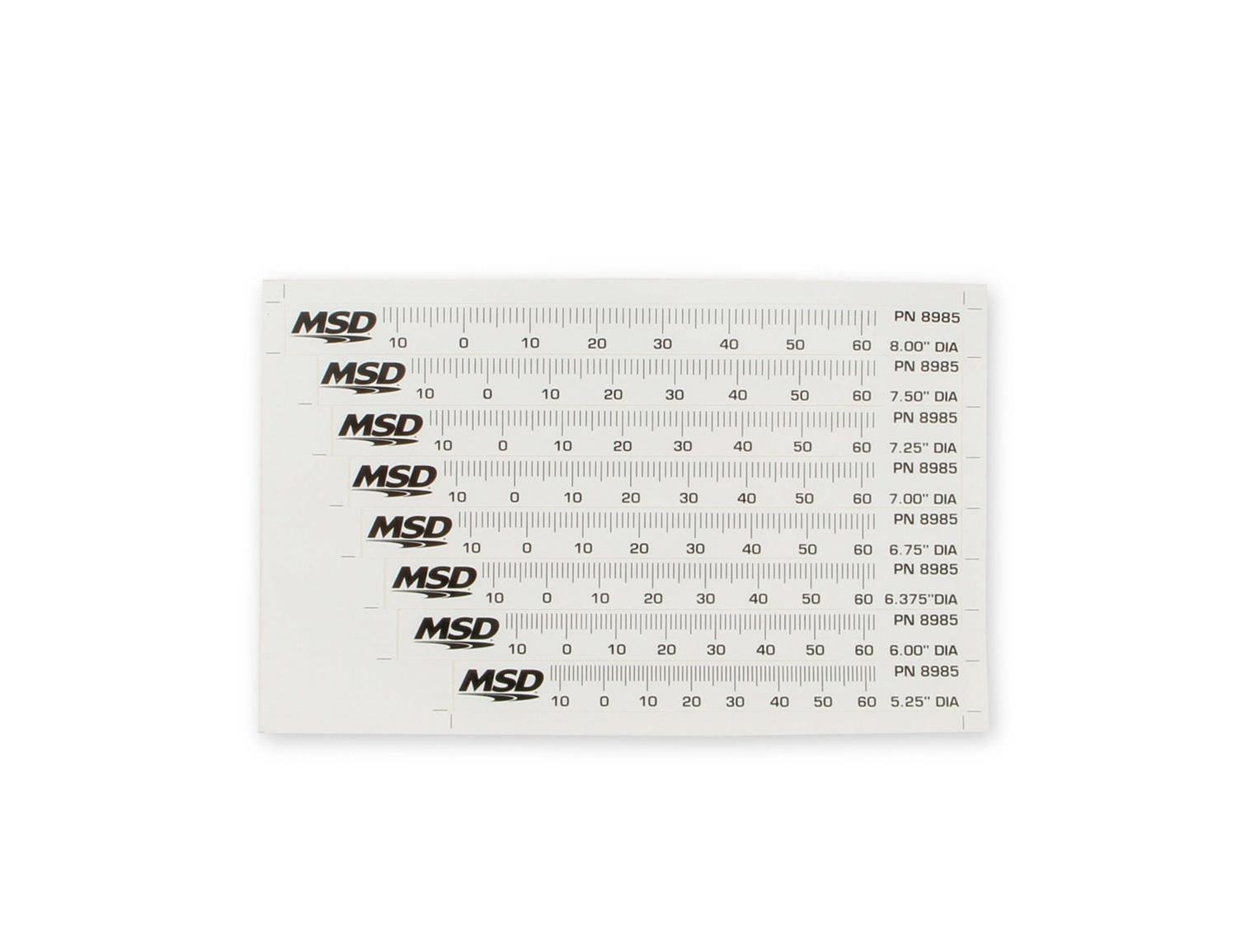 MSD Digital E-Curve Pro Billet Distributors 85031 Distributors, Billet, Magnetic Trigger, Male/HEI, Electronic and Vacuum Advance, Red Cap, Ford, Small Block Windsor, 289/302, Each