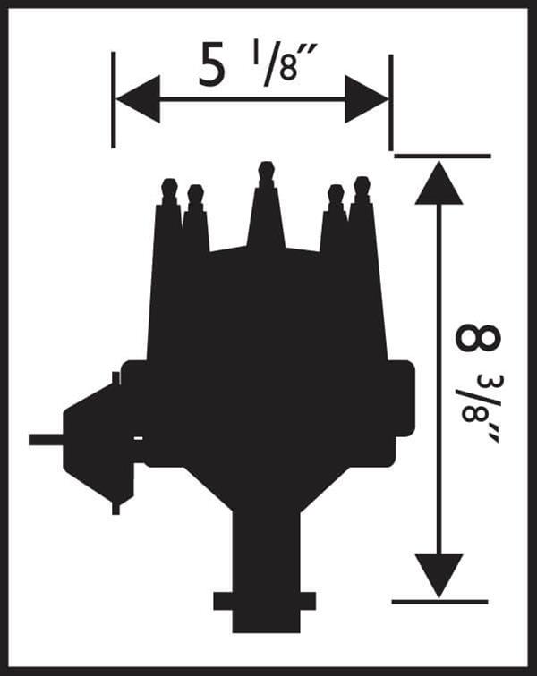 MSD Pro-Billet Ready-to-Run Distributors 8524 Distributor, Ready-to-Run, Magnetic Trigger, Vacuum Advance, Buick, 322, 364, 401, 425, Each thumbnail 2