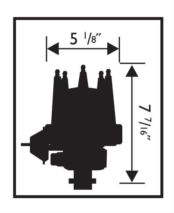 MSD Pro-Billet Tach Drive Distributors for 1963-1974 CORVETTE - 8572 Distributor, Drive, Magnetic Trigger, Mechanical, Vacuum Advance, Chevy, Big/Small Block, Each thumbnail 2