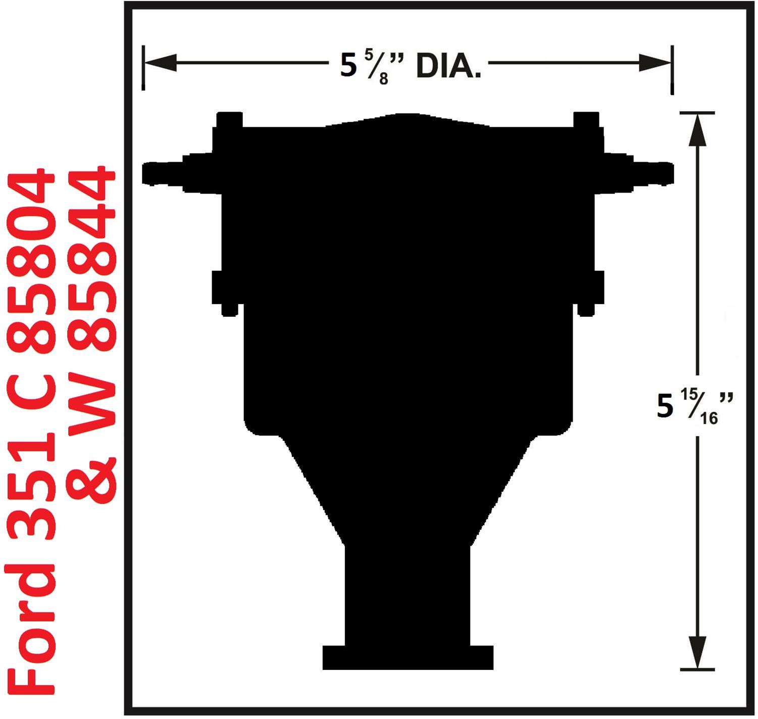 MSD Pro-Billet Flat-Top Distributors 85804 Distributors, Flat-Top, Magnetic, Male/HEI, Mechanical Advance, Steel Gear, Red Cap, Ford, 351C, 429, 460, Each thumbnail 7