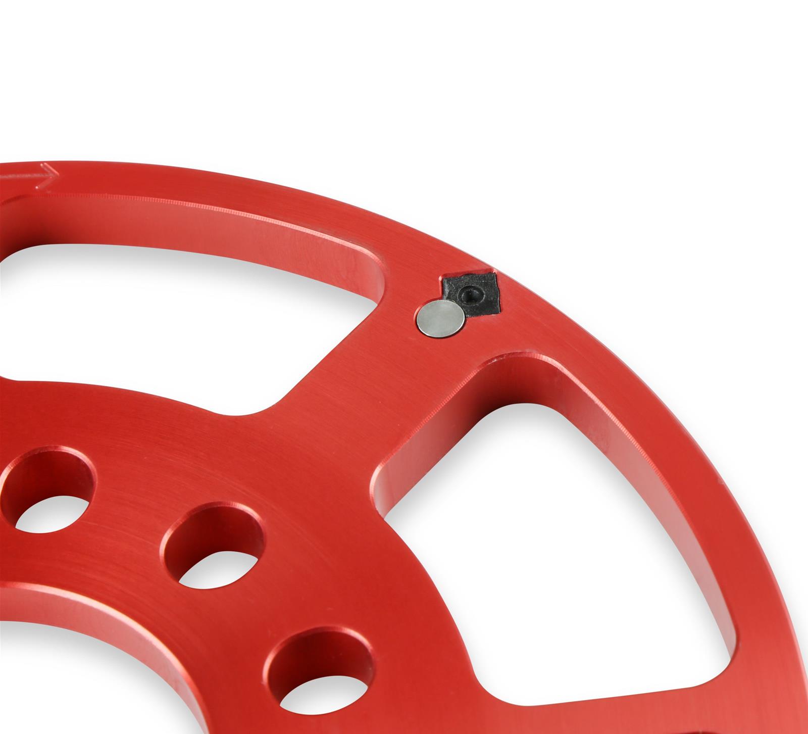 MSD Flying Magnet Crank Trigger Kits 8619 Kits, 7.25 in. Wheel, Red, Chevrolet, Small Block LS, Kit thumbnail 2
