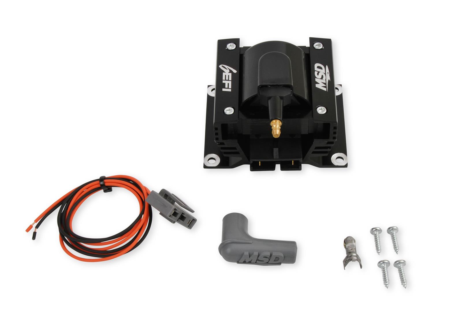MSD 6EFI Ignition Coils 86415 Coil, Remote Mount, Square, Epoxy, Black, 0.430 ohms, 45,000 Max Volts, Each thumbnail 7