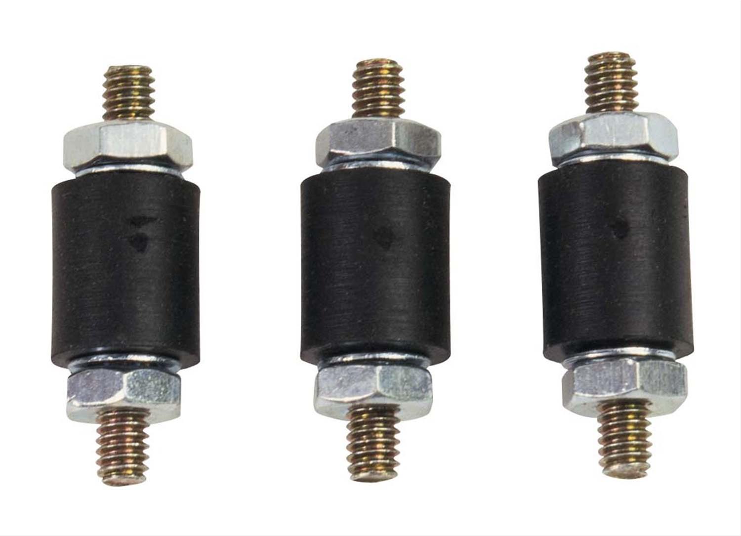 MSD Vibration Mounts 8825 Mounts, Black, Rubber, Set of 3