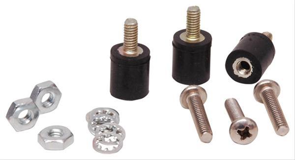 MSD Vibration Mounts 8839 Ignition Coil Mounts, Rubber, Black, Set of 3