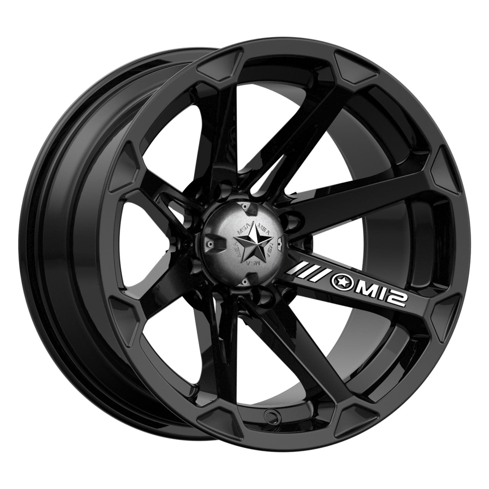 MSA Wheels M12-14756 MSA Wheels M12 Diesel Black Wheels | Summit