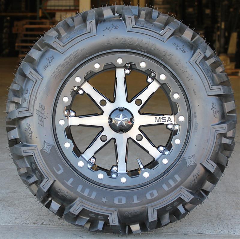 MSA Wheels M21-05737 MSA Wheels M21 Lok Gunmetal Black Beadlock