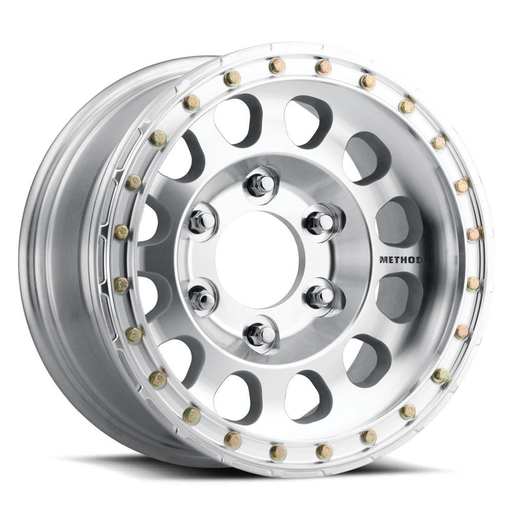 Method Race Wheels MR10379070325BR Wheel, MR103 Beadlock, 17x9, +25mm Offset, 6x6.5, 108mm Centerbore, Raw Machined, w/ BH-H24125