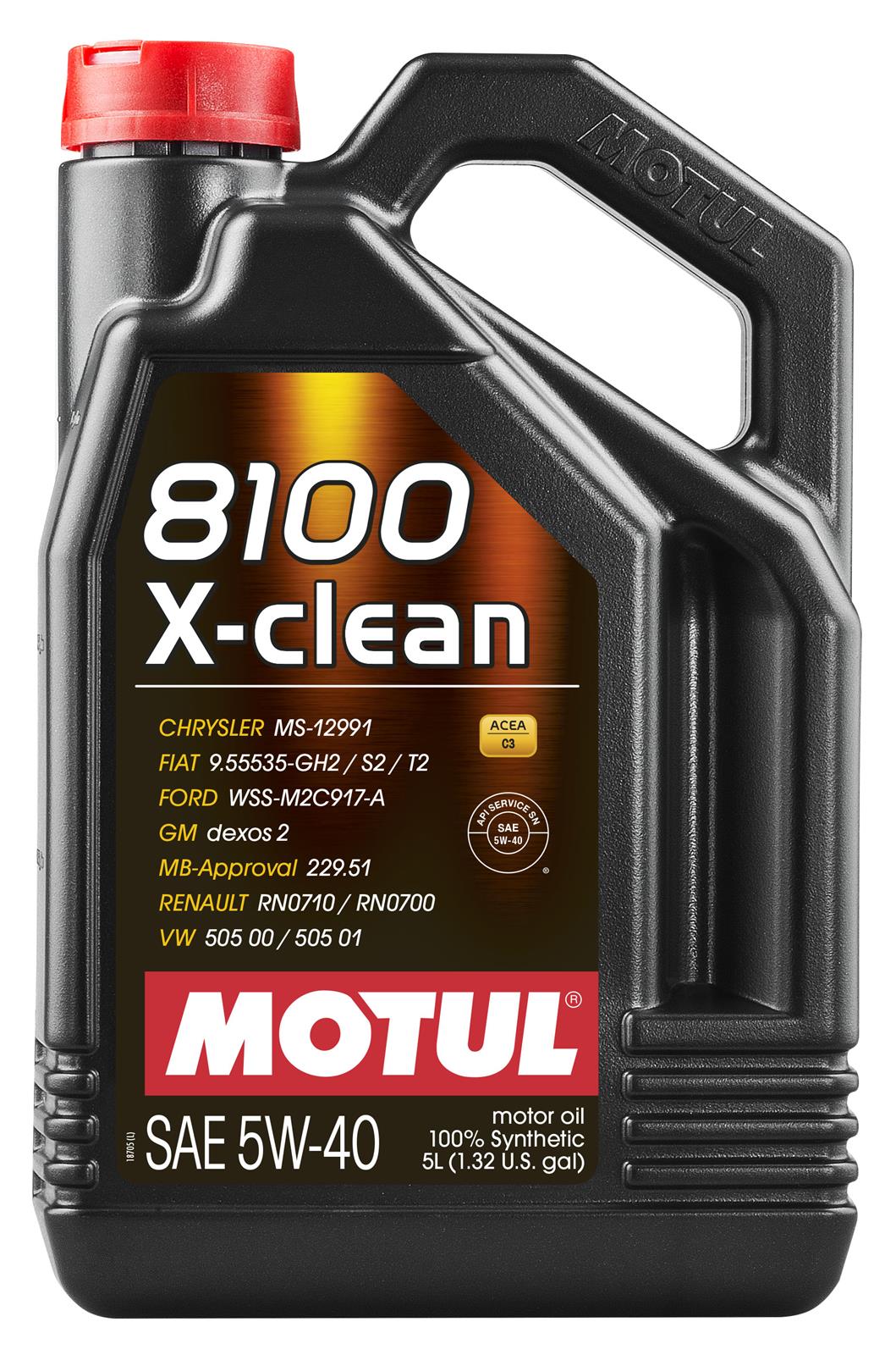 MOTUL 102051 Motul 8100 X-Clean Motor Oil | Summit Racing