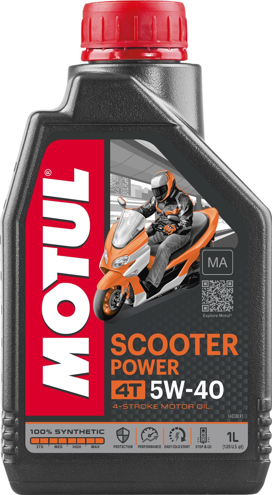MOTUL 105958 Motul 4T Scooter Power Synthetic Engine Oil | Summit