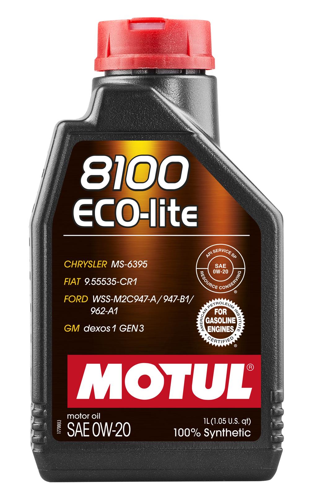 MOTUL 108534 Motul 8100 Eco-Lite Motor Oil | Summit Racing