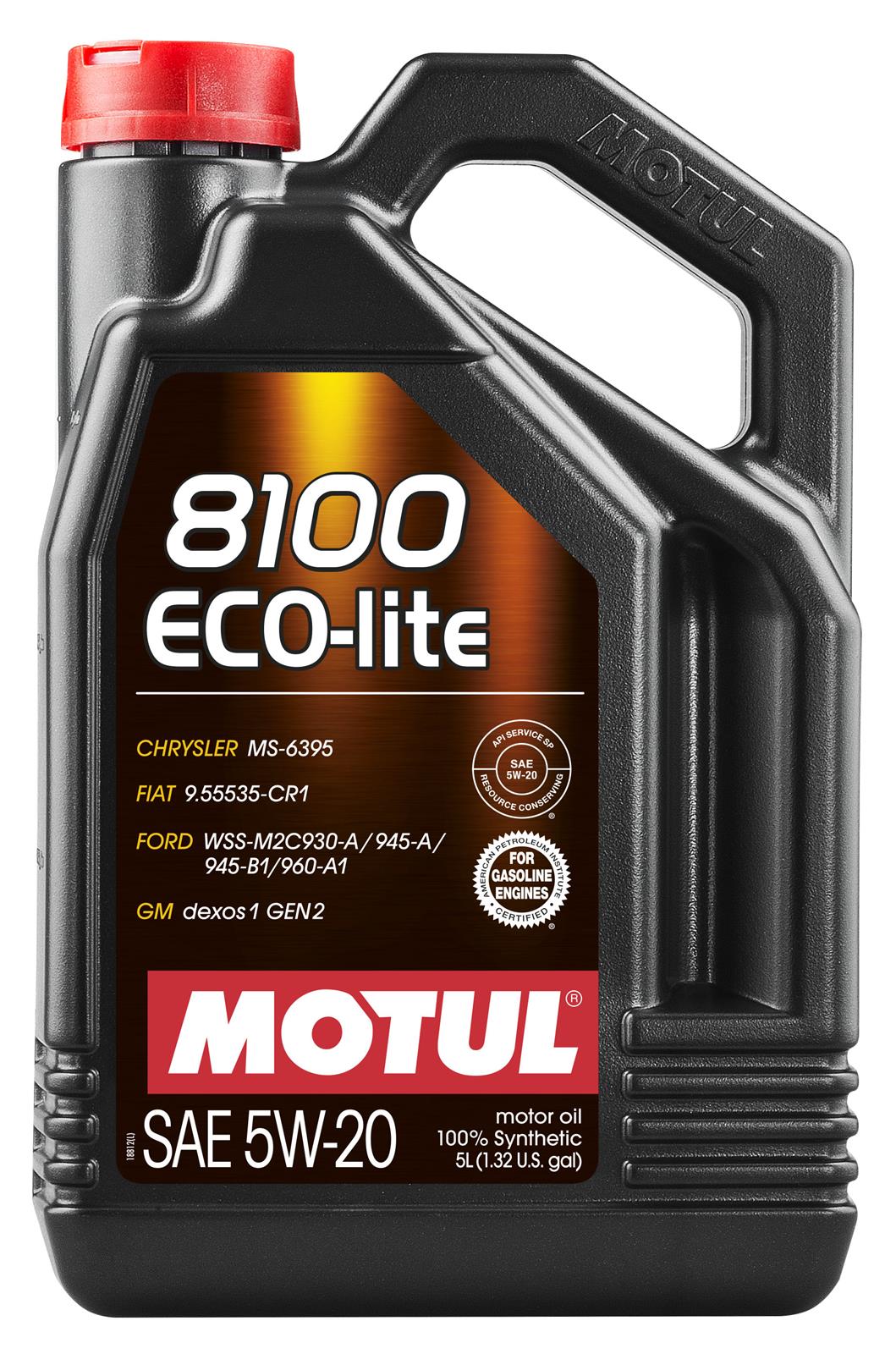 MOTUL 109104 Motul 8100 Eco-Lite Motor Oil | Summit Racing