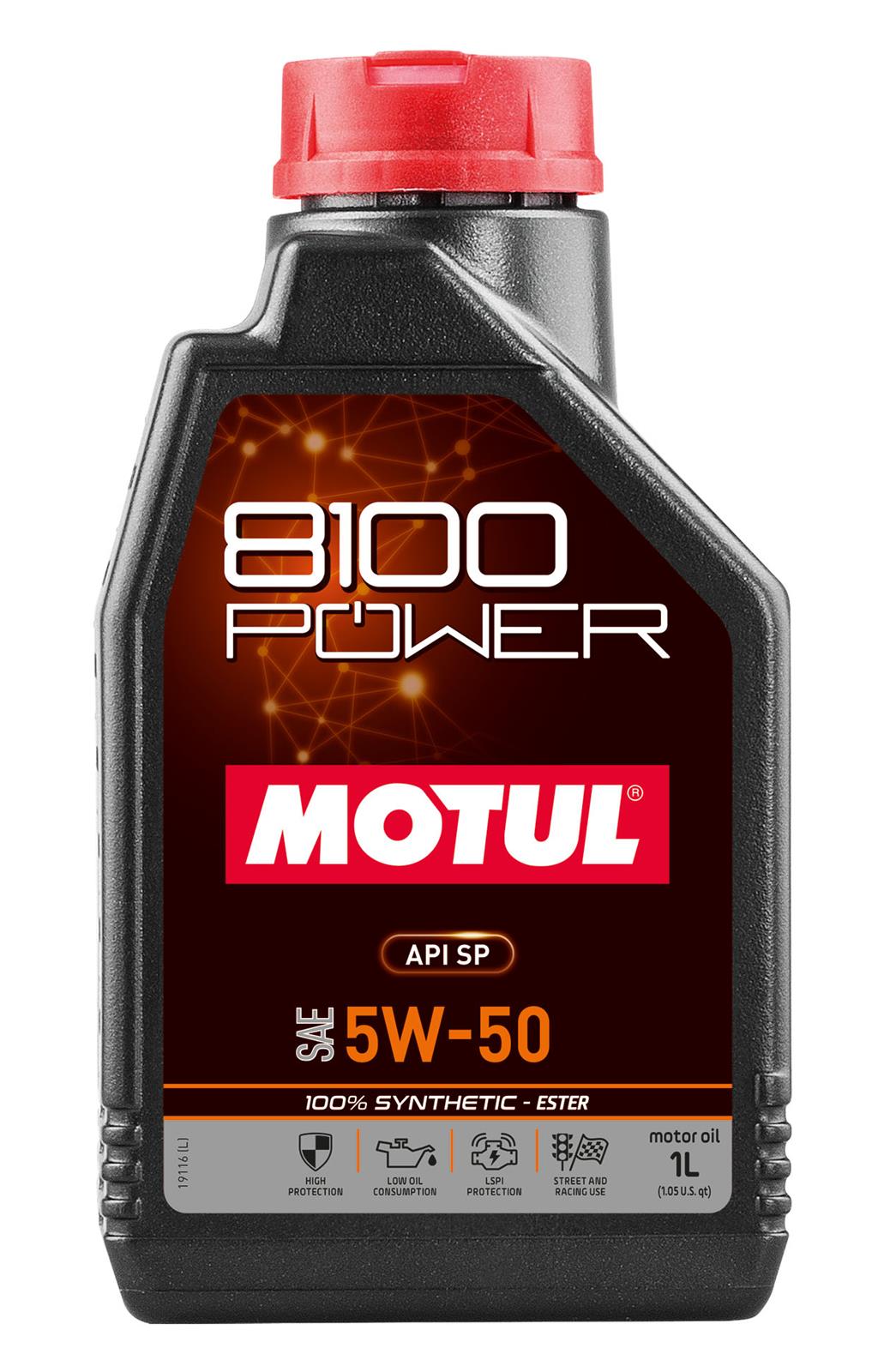 MOTUL 111811 Motul 8100 Power Motor Oil | Summit Racing
