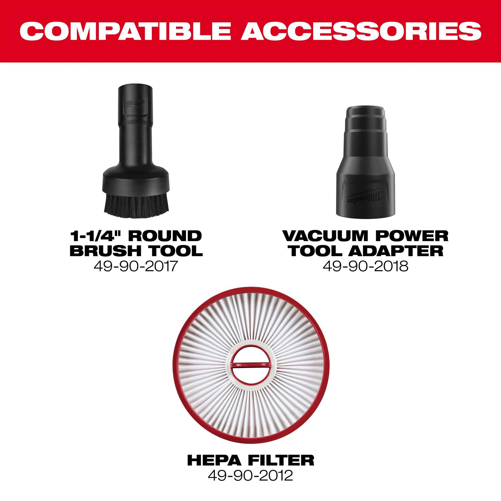 Milwaukee Tool 0940-20 Milwaukee M18 FUEL Compact Vacuum Cleaners