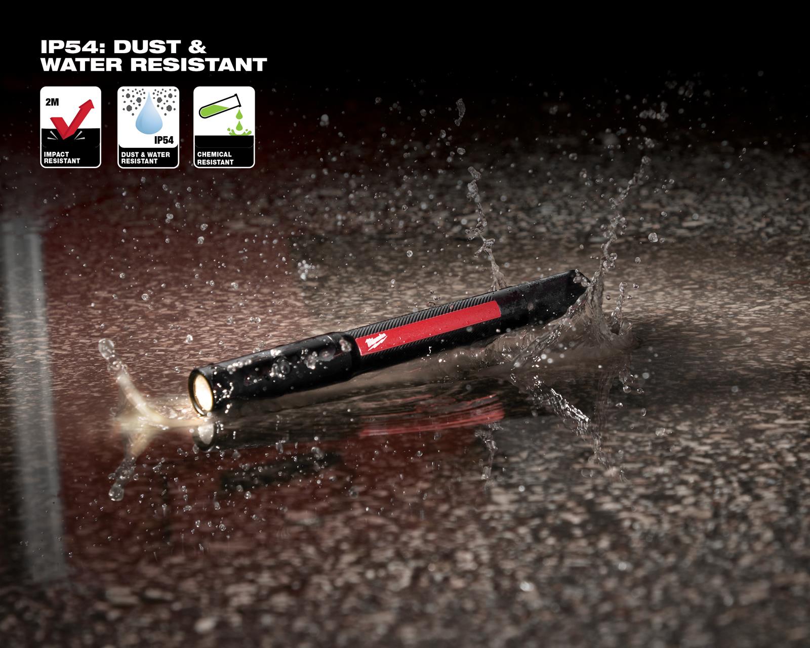 milwaukee 2010r flashlight Milwaukee Rechargeable 250L Penlights with Laser