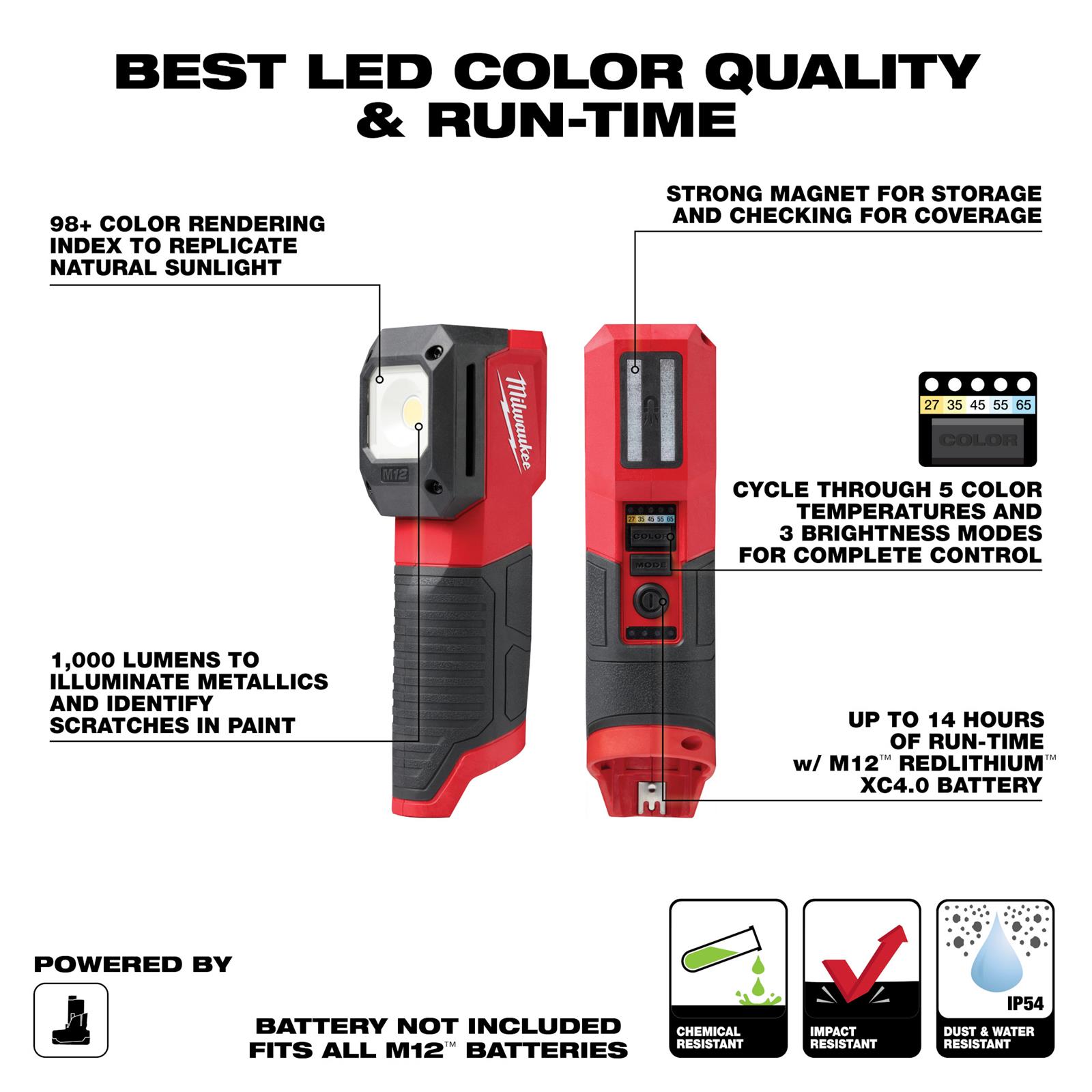 Milwaukee Tool 212720 Milwaukee M12 Paint and Detailing Color Match