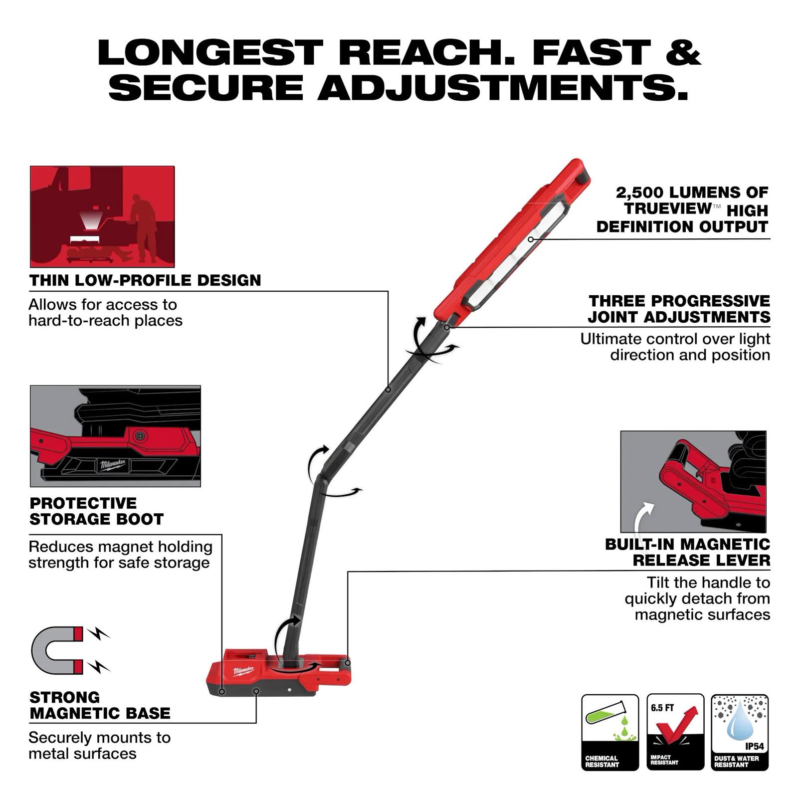 Milwaukee Tool 2129-20 Milwaukee M18 Magnetic Extendable Boom