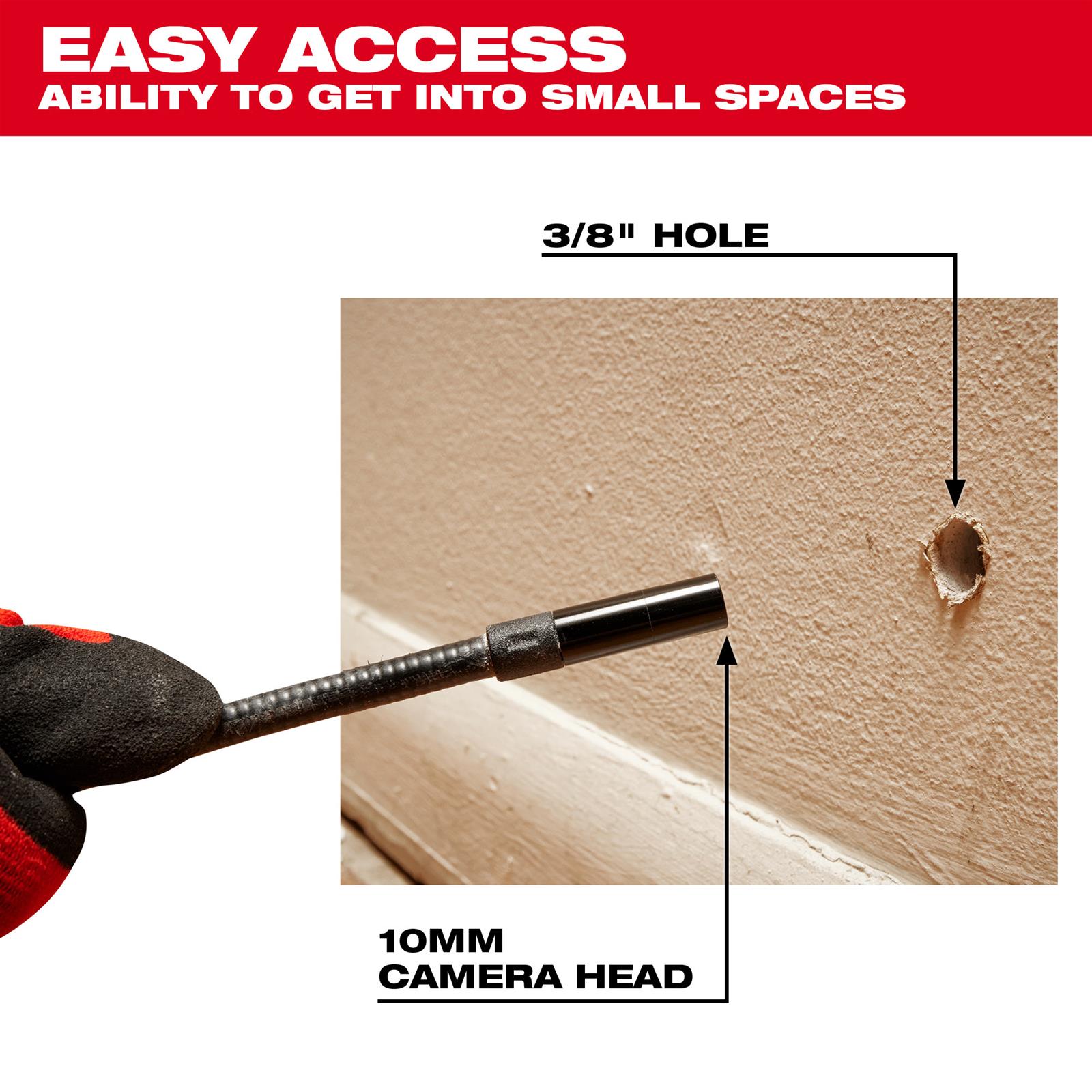 2319-20 for Milwaukee M-Spector 4 Inspection Camera, LED Output And A Digital 180° Rotation To Easily Adjust The Perspective 並行輸入品