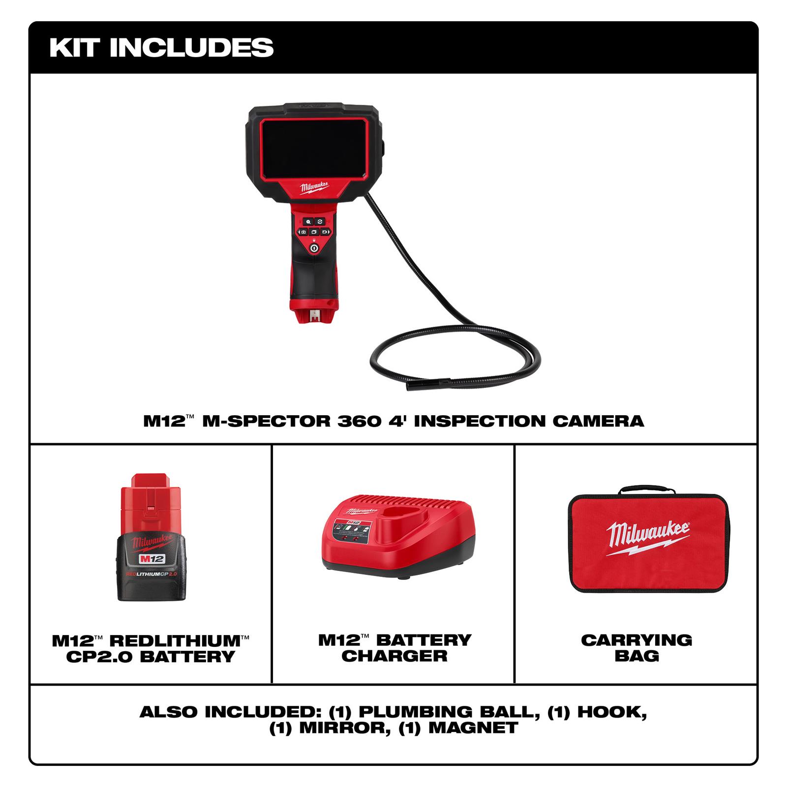 Milwaukee Tool 232321 Milwaukee MSpector Inspection Cameras Summit