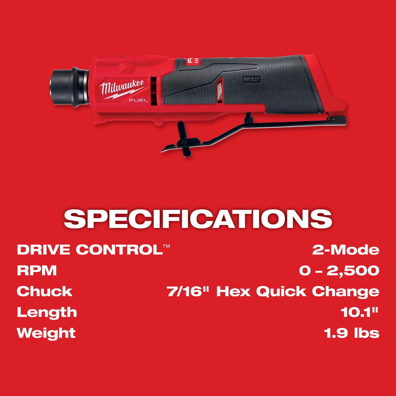 Milwaukee Tool 240920 Milwaukee M12 FUEL Low Speed Tire Buffers