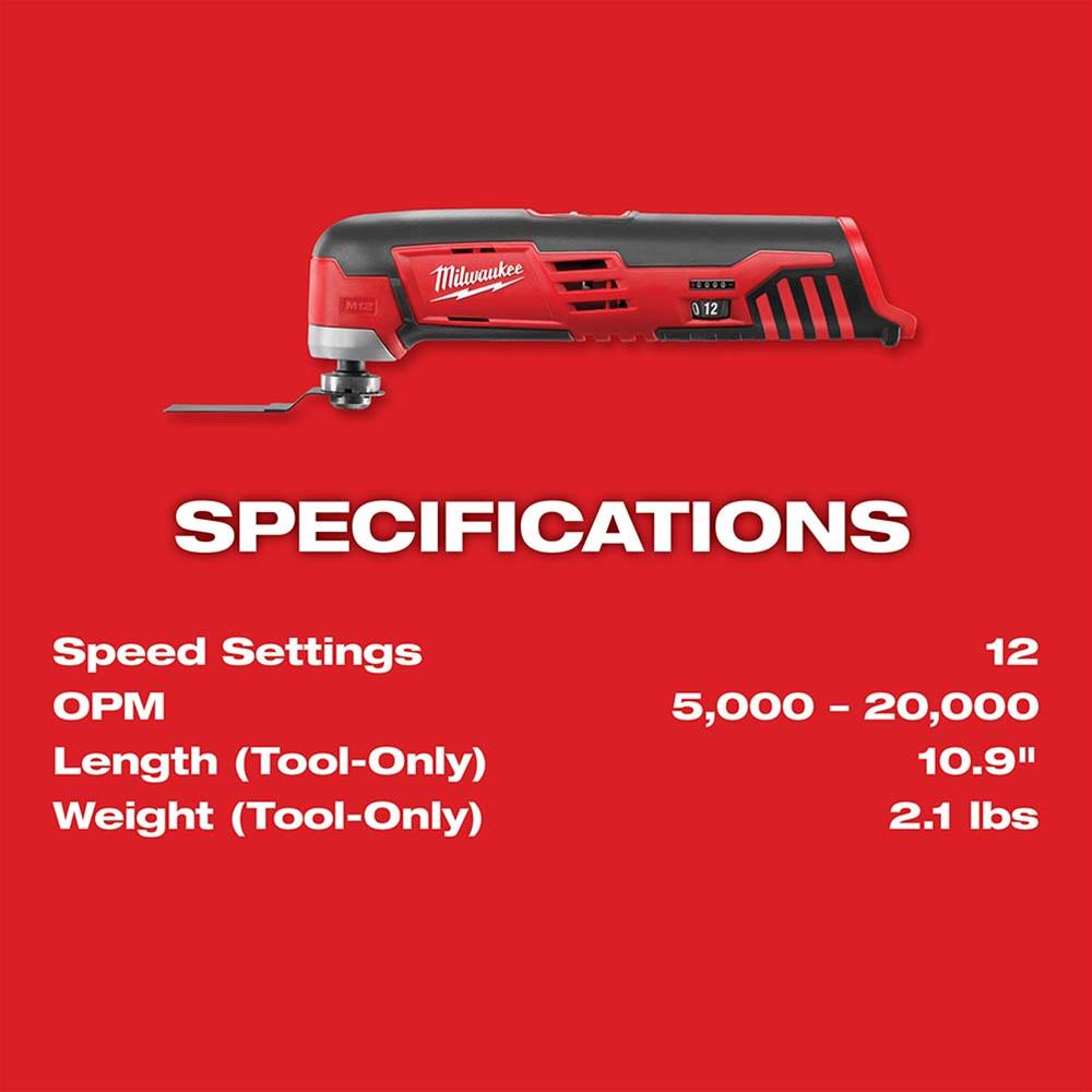 Milwaukee Tool 2426-20 Milwaukee M12 Cordless Multi-Tools | Summit
