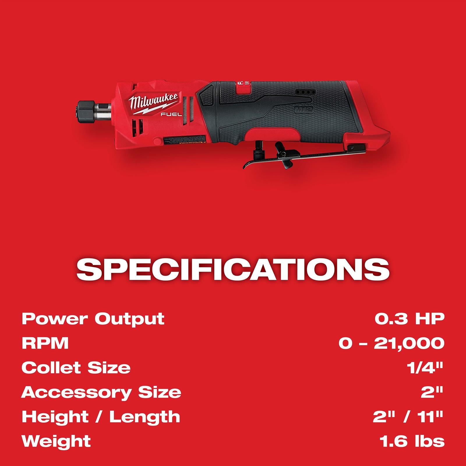 Milwaukee Tool 248620 Milwaukee M12 FUEL Cordless LithiumIon Straight