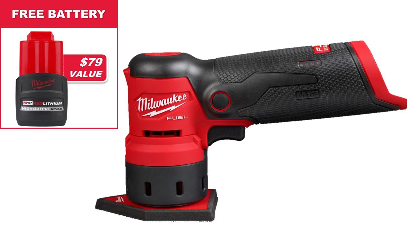 Milwaukee Tool 253120 Milwaukee M12 FUEL Orbital Detail Sanders