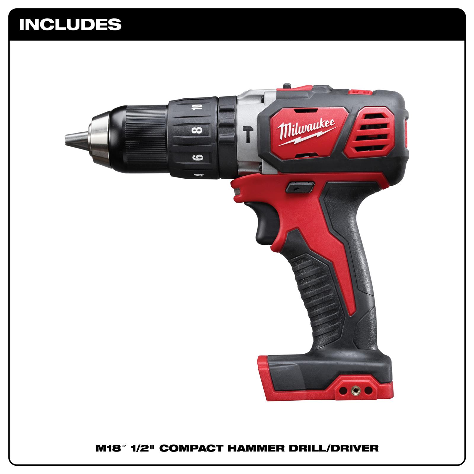 みく　 Milwaukee Tool 2607-20 Milwaukee M18 Compact Hammer Drill Drivers