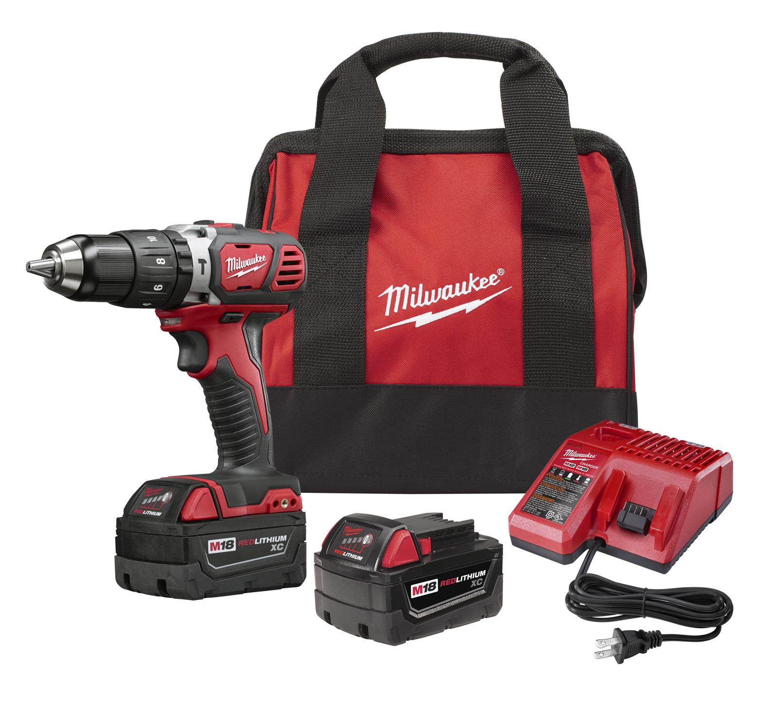 Milwaukee Tool 2607-22 Milwaukee M18 Compact Hammer Drill Drivers ...