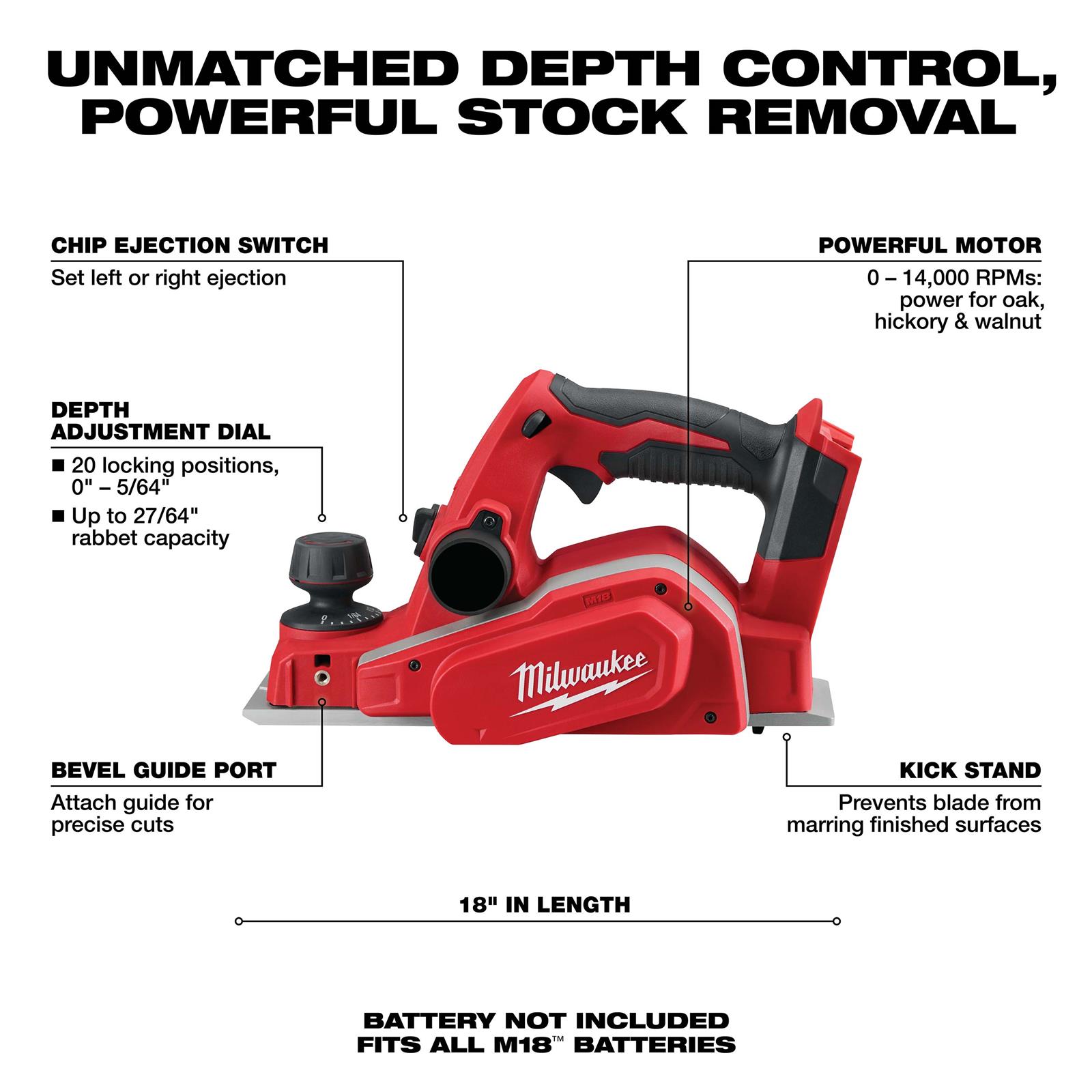 Milwaukee Tool 262320 Milwaukee M18 Cordless LithiumIon 3 1/4 in