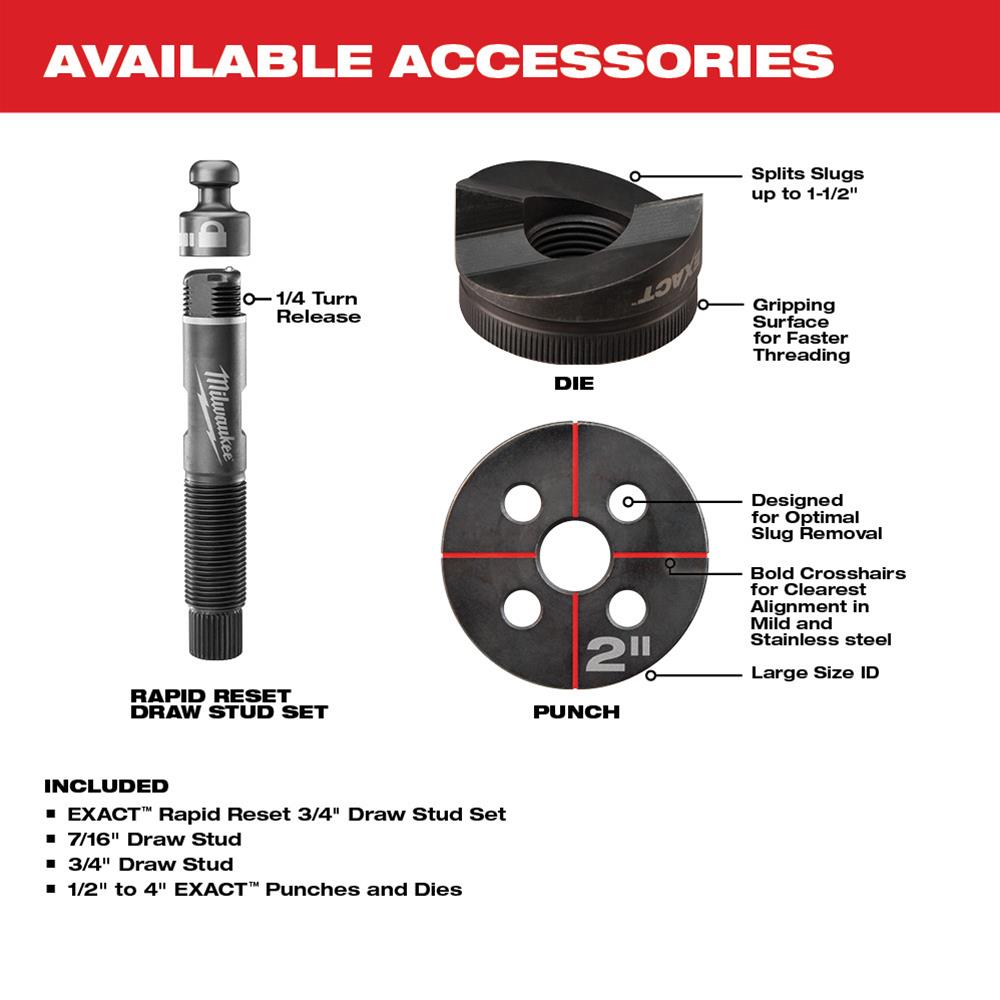Milwaukee Tool 2676-23 Milwaukee M18 FORCE LOGIC 10-Ton Knockout